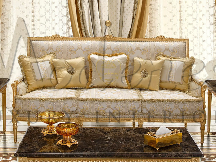 14455 - 3 seater fabric sofa _ Modenese Luxury Interiors